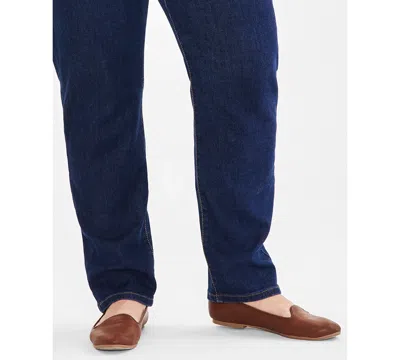 Style & Co Plus Size High-rise Straight-leg Jeans, Exclusively At Macy's In Blue