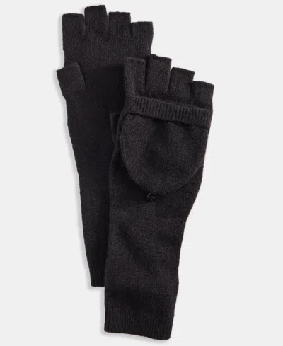 Charter Club Women's 100% Cashmere Fingerless Gloves, Exclusively At Macy's In Black