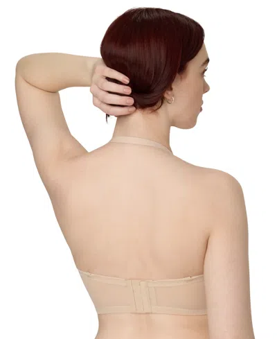 Maidenform Women's Pure Comfort Lace & Mesh Longline Wireless Bralette Dm1188 In Neutral