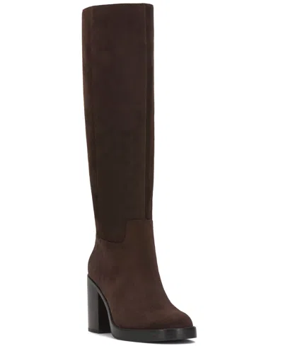Vince Camuto Women's Gibi Platform Knee-high Boots In Brown