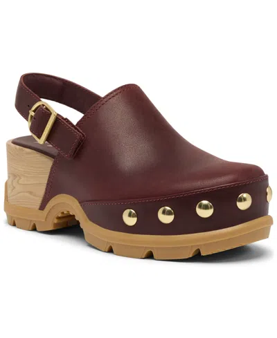Sorel Roam'n Rvt Clog In Burgundy