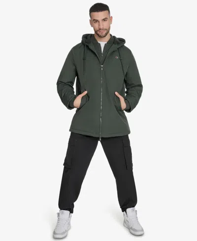 Champion Men's Bib And Hood Jacket In Gray