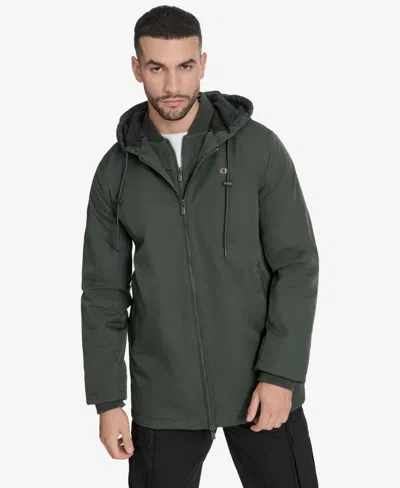 Champion Men's Bib And Hood Jacket In Gray