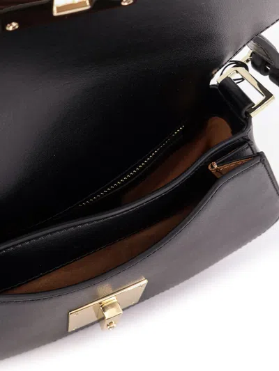 Hugo Boss Boss Women Ariell Leather Shoulder Bag In Black