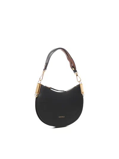 Coccinelle Sunup Small Shoulder Bag In Black