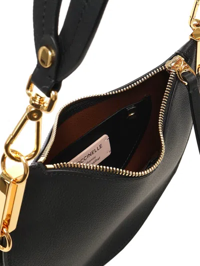 Coccinelle Sunup Small Shoulder Bag In Black