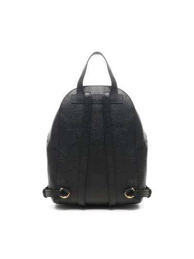Coccinelle Minimalist Zip-closure Backpack With External Pocket In Black