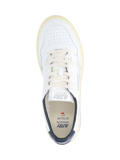 Autry Maison Kitsuné Medalist Low Sneakers In Blue