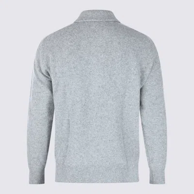 Eleventy Ribbed Crewneck Sweater With Cuffs And Hem In Gray