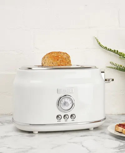 Haden Dorset 2 Slice Stainless Steel Toaster In White
