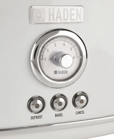 Haden Dorset 2 Slice Stainless Steel Toaster In White