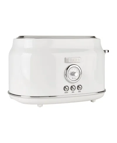 Haden Dorset 2 Slice Stainless Steel Toaster In White