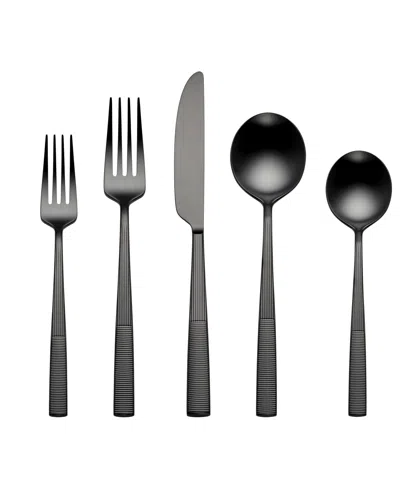 Lenox Modulus Satin 20-pc. Flatware Set, Service For 4 In Black