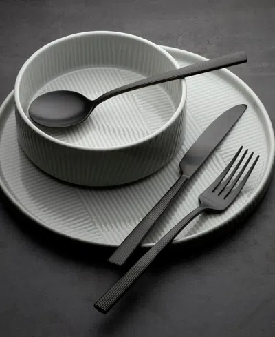 Lenox Modulus Satin 20-pc. Flatware Set, Service For 4 In Black