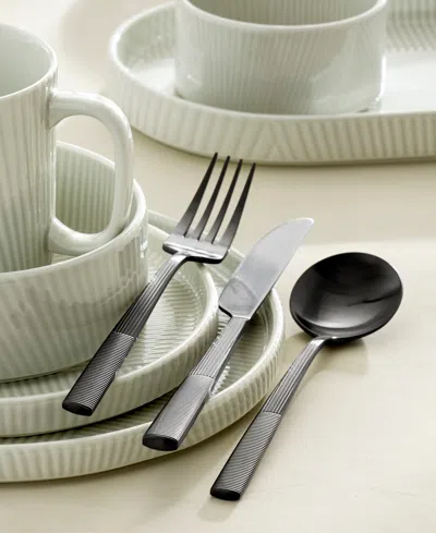 Lenox Modulus Satin 20-pc. Flatware Set, Service For 4 In Black