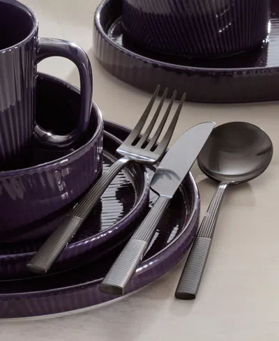 Lenox Modulus Satin 20-pc. Flatware Set, Service For 4 In Black