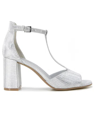 Kenneth Cole Reaction Women's Levine Round Toe Dress Sandals In White