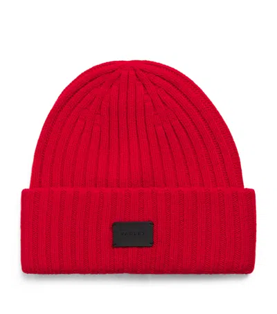 Varley Merino Wool-blend Chunky Elva Beanie In Red