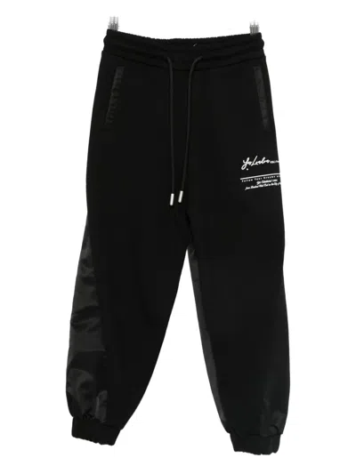 Yes London Logo-print Track Pants In Black