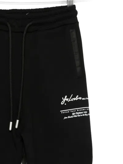 Yes London Logo-print Track Pants In Black