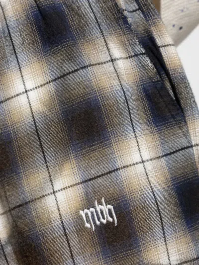 Misbhv Plaid Straigth-leg Trousers In Multi