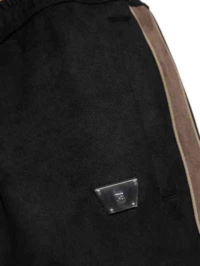 Misbhv Logo-embossed Track Pants In Black