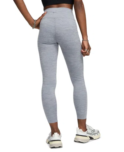 Nike Women's Epic Fast Mid-rise Pocket Running Leggings In Grey