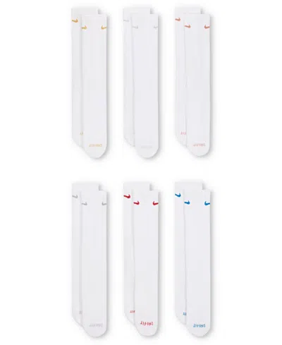 Nike Unisex Everyday Plus Cushioned Training 6-pairs Crew Socks In Multi