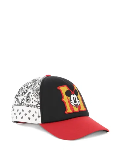 Marc Jacobs X Mickey Mouse Bandana-print Baseball Cap In Red