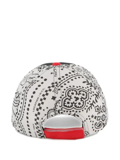 Marc Jacobs X Mickey Mouse Bandana-print Baseball Cap In Red