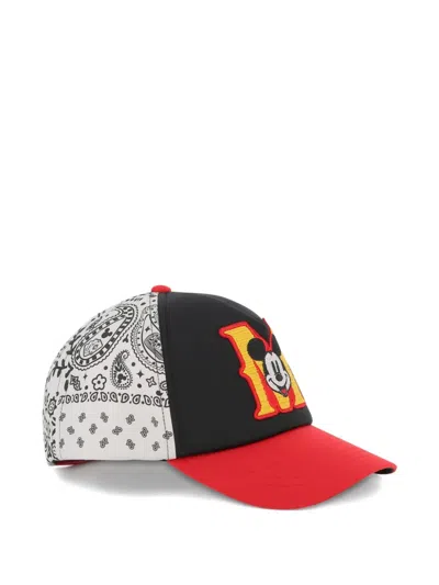 Marc Jacobs X Mickey Mouse Bandana-print Baseball Cap In Red