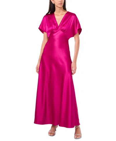 Cece Women's V-neck Dolman Sleeve Maxi Dress In Pink