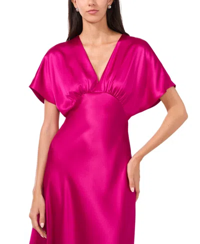 Cece Women's V-neck Dolman Sleeve Maxi Dress In Pink