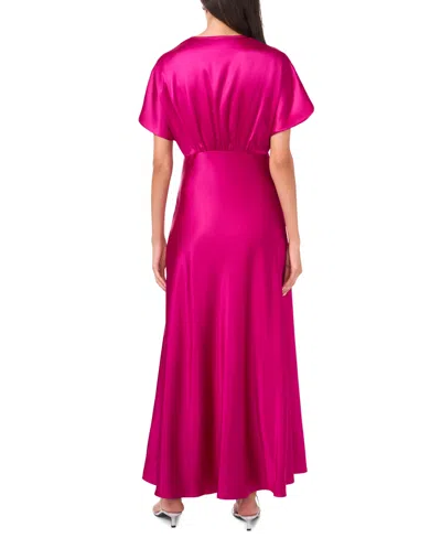 Cece Women's V-neck Dolman Sleeve Maxi Dress In Pink