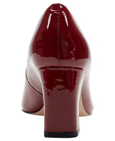 Marc Fisher Ltd Women's Zala Pointy Toe Block Heel Pumps In Burgundy