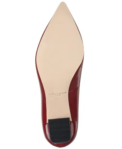Marc Fisher Ltd Women's Zala Pointy Toe Block Heel Pumps In Burgundy