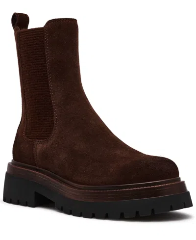 Steve Madden Blitzen Platform Chelsea Boot In Brown