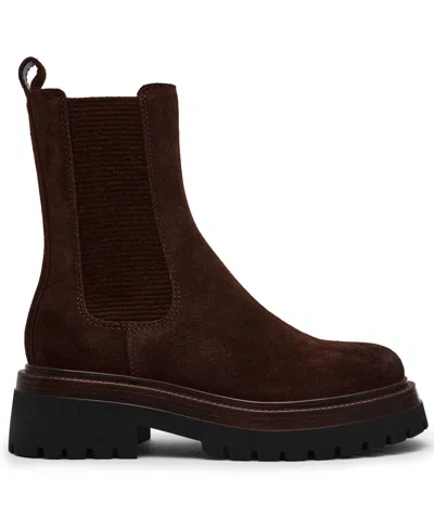 Steve Madden Blitzen Platform Chelsea Boot In Brown