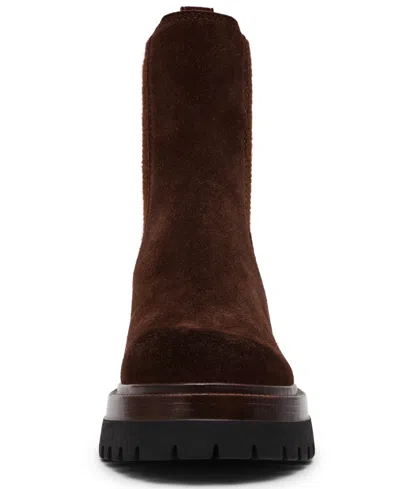 Steve Madden Blitzen Platform Chelsea Boot In Brown