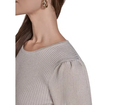 Halston Women's Crewneck Puff Sleeves Sweater In Multi