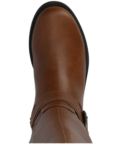 Journee Collection Womens Yasmina Block Heel Dress Boots In Brown