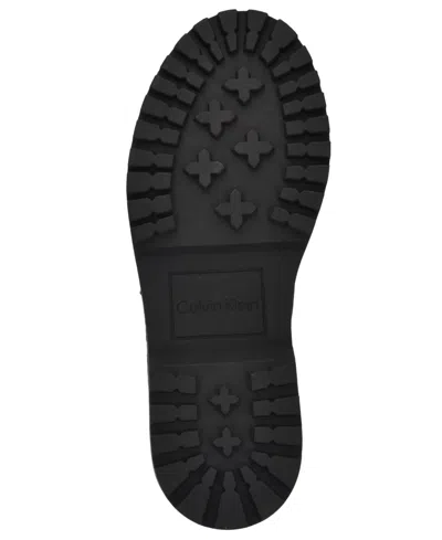 Calvin Klein Women's Saundee Lug Sole Loafers In Burgundy