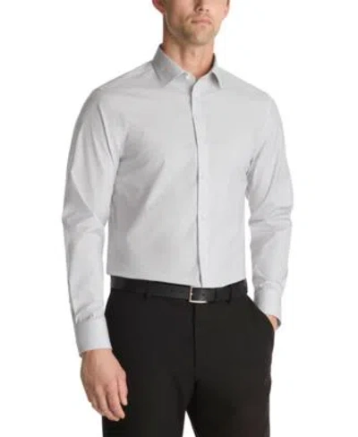 Calvin Klein Mens Dress Shirt Regular Slim Fit In White