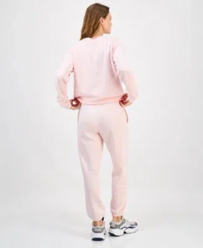 Disney Hybrid Apparel Juniors Mickey Mouse Holiday Sweatshirt Jogger Pants In Pink