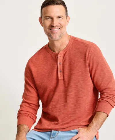 Tommy Bahama Port Oasis Henley In Orange