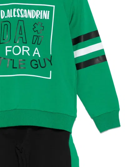 Daniele Alessandrini Striped Tracksuit In Green