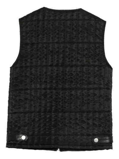 Yes London Zip-up Gilet In Black