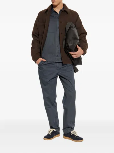 Samsoe & Samsoe Oversized Shirt Jacket In Brown