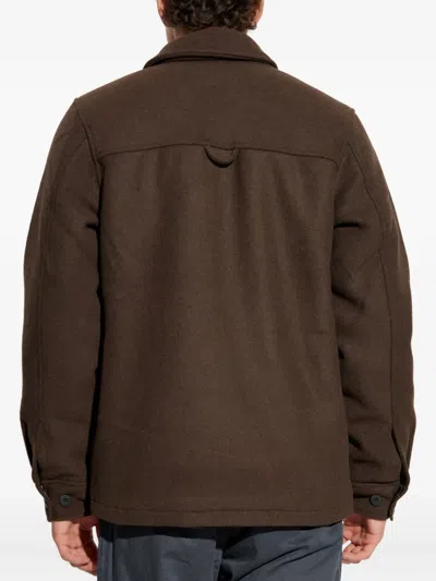 Samsoe & Samsoe Oversized Shirt Jacket In Brown