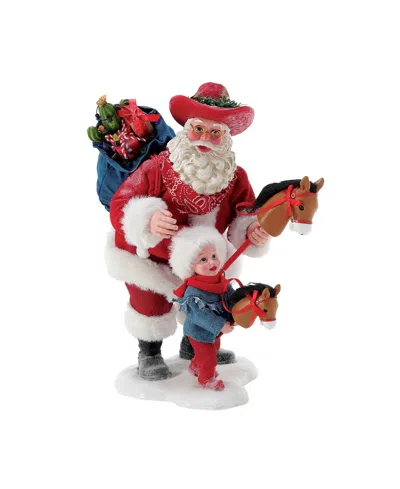 Department Five Possible Dream Santa Round Up Figurine In Multi